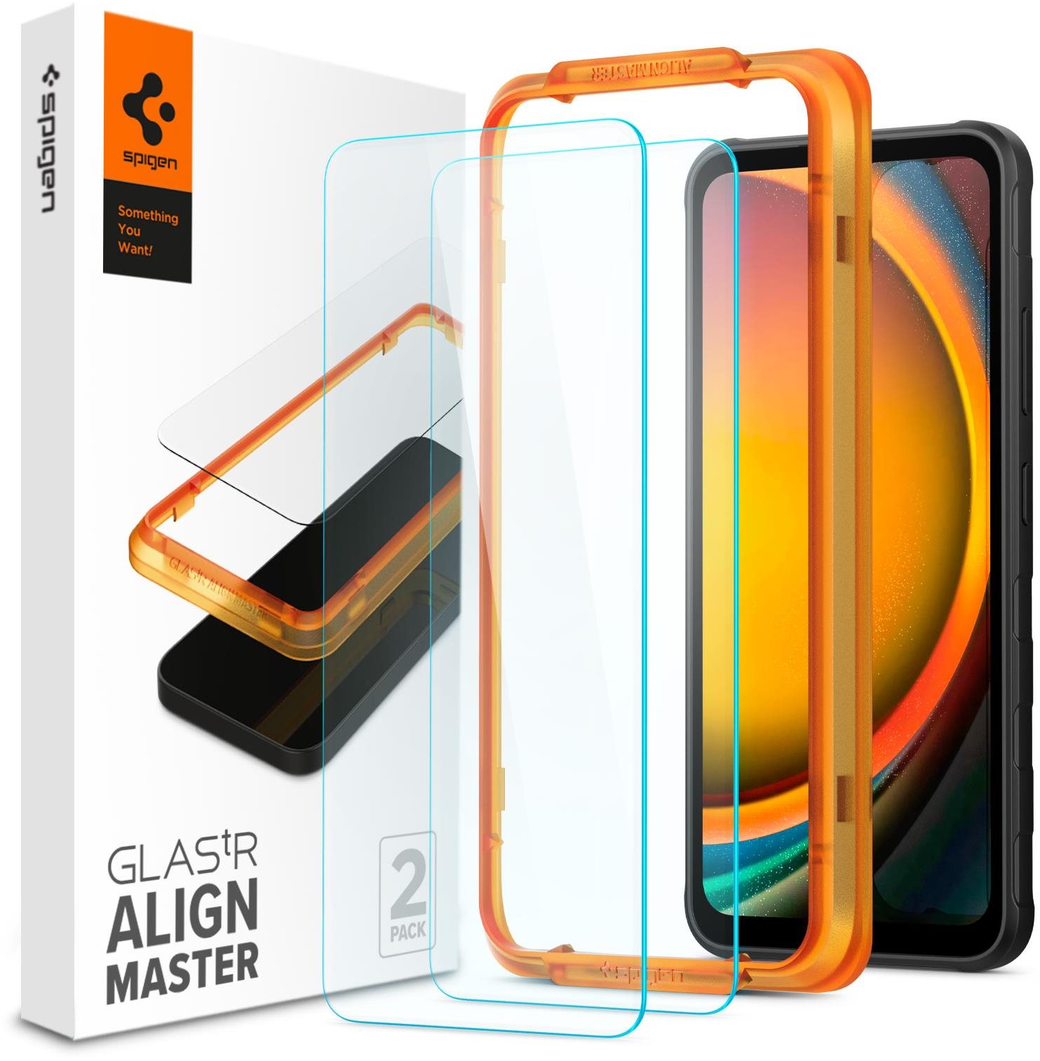 Spigen Glass tR AlignMaster 2 Pack Samsung Galaxy Xcover 7