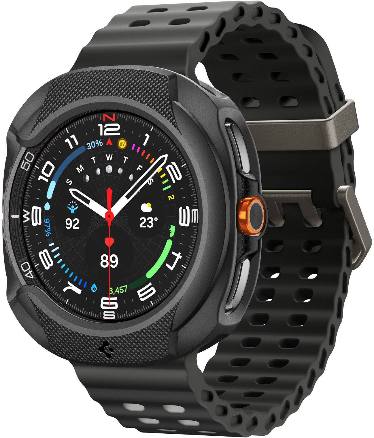 Spigen Liquid Air Matte Black Samsung Galaxy Watch 8 Classic (46 mm)