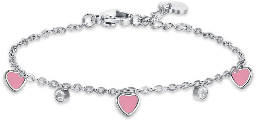 Girl's steel bracelet with heart