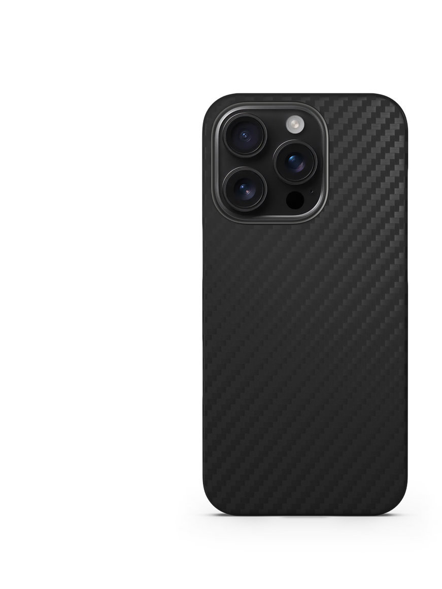 Spello Carbon+ magnetický kryt iPhone 16 Pro - čierna