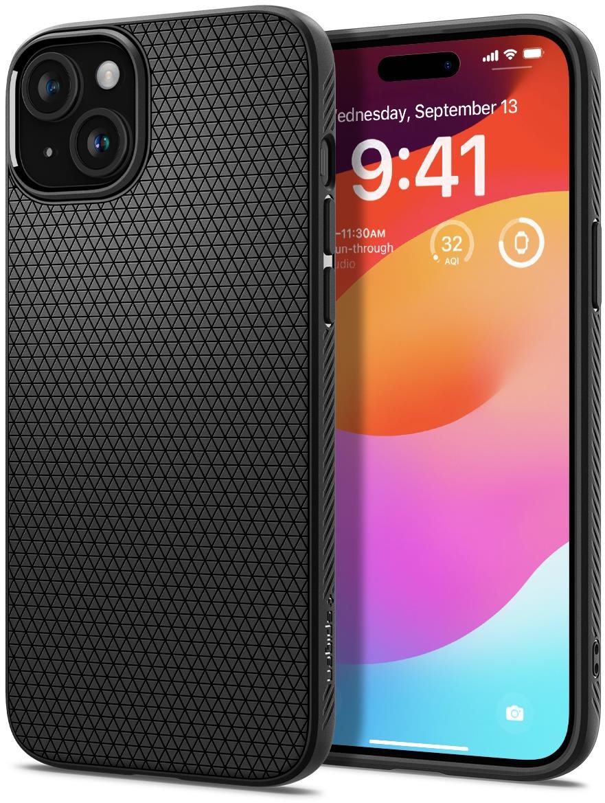Spigen Liquid Air Matte Black iPhone 15