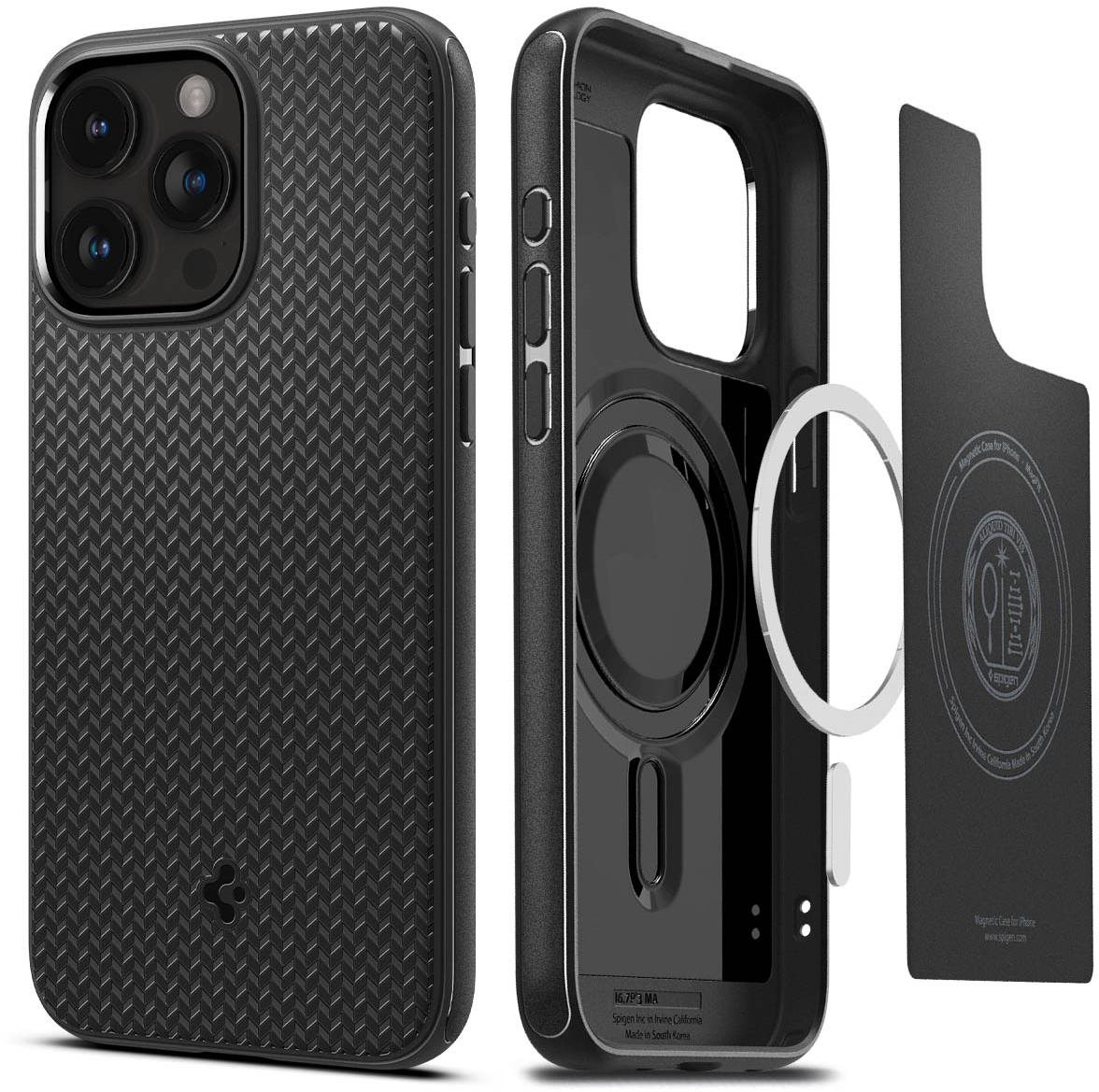 Spigen Mag Armor MagSafe Matte Black iPhone 15 Pro Max