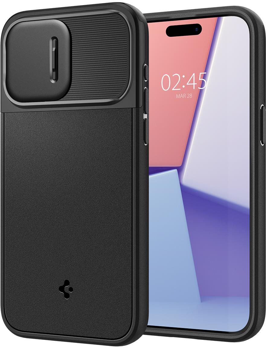 Spigen Optik Armor MagSafe Black iPhone 15 Pro Max