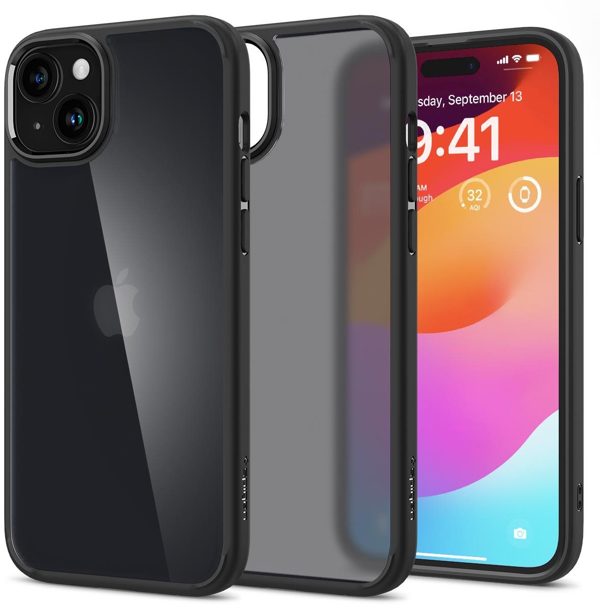 Spigen Ultra Hybrid Frost Black iPhone 15