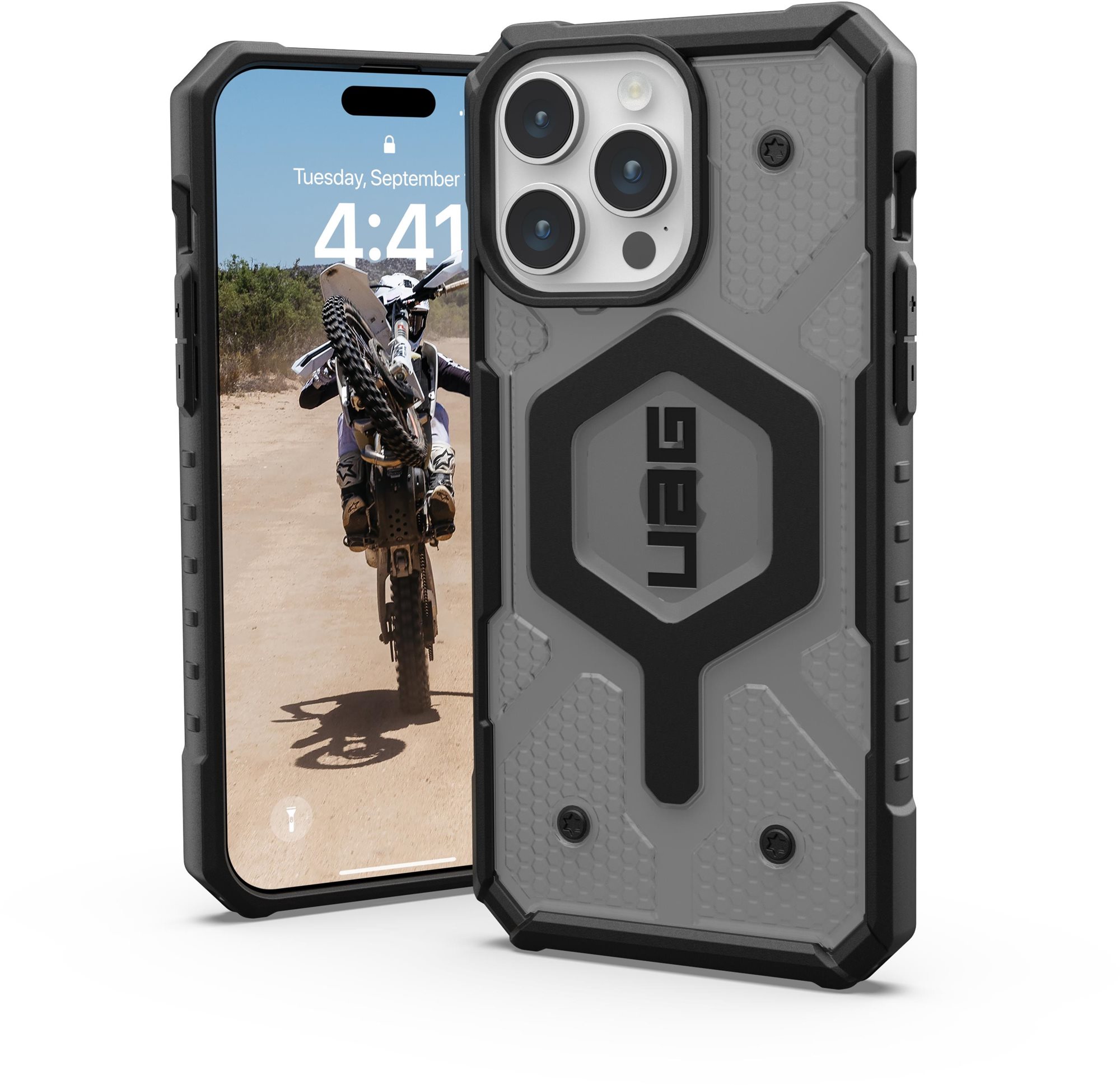 UAG Pathfinder MagSafe Ash iPhone 15 Pro Max