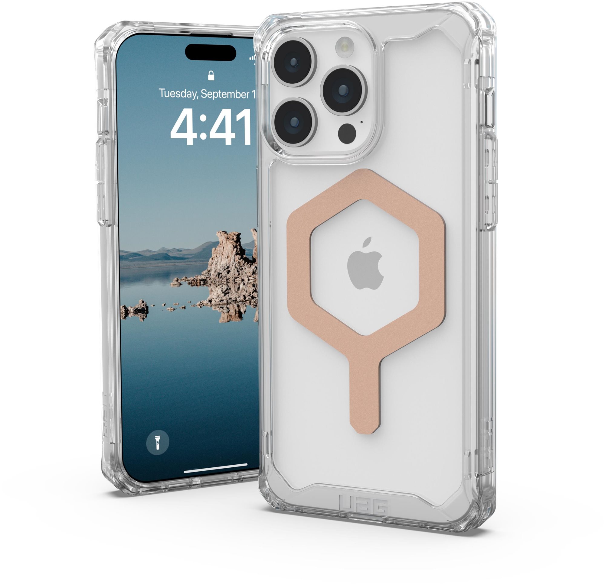 UAG Plyo MagSafe Ice/Rose Gold iPhone 15 Pro Max