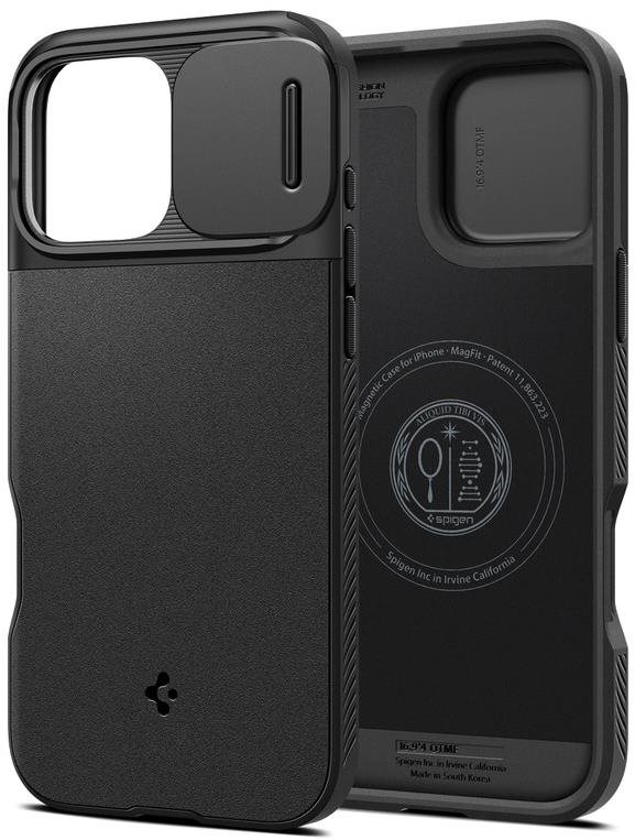 Spigen Optik Armor MagSafe Black iPhone 16 Pro