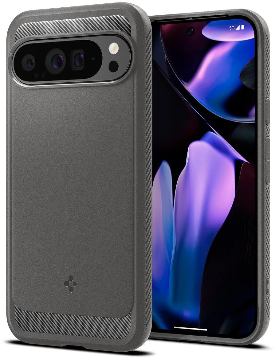 Spigen Rugged Armor Marble Gray Google Pixel 9 Pro/Pixel 9