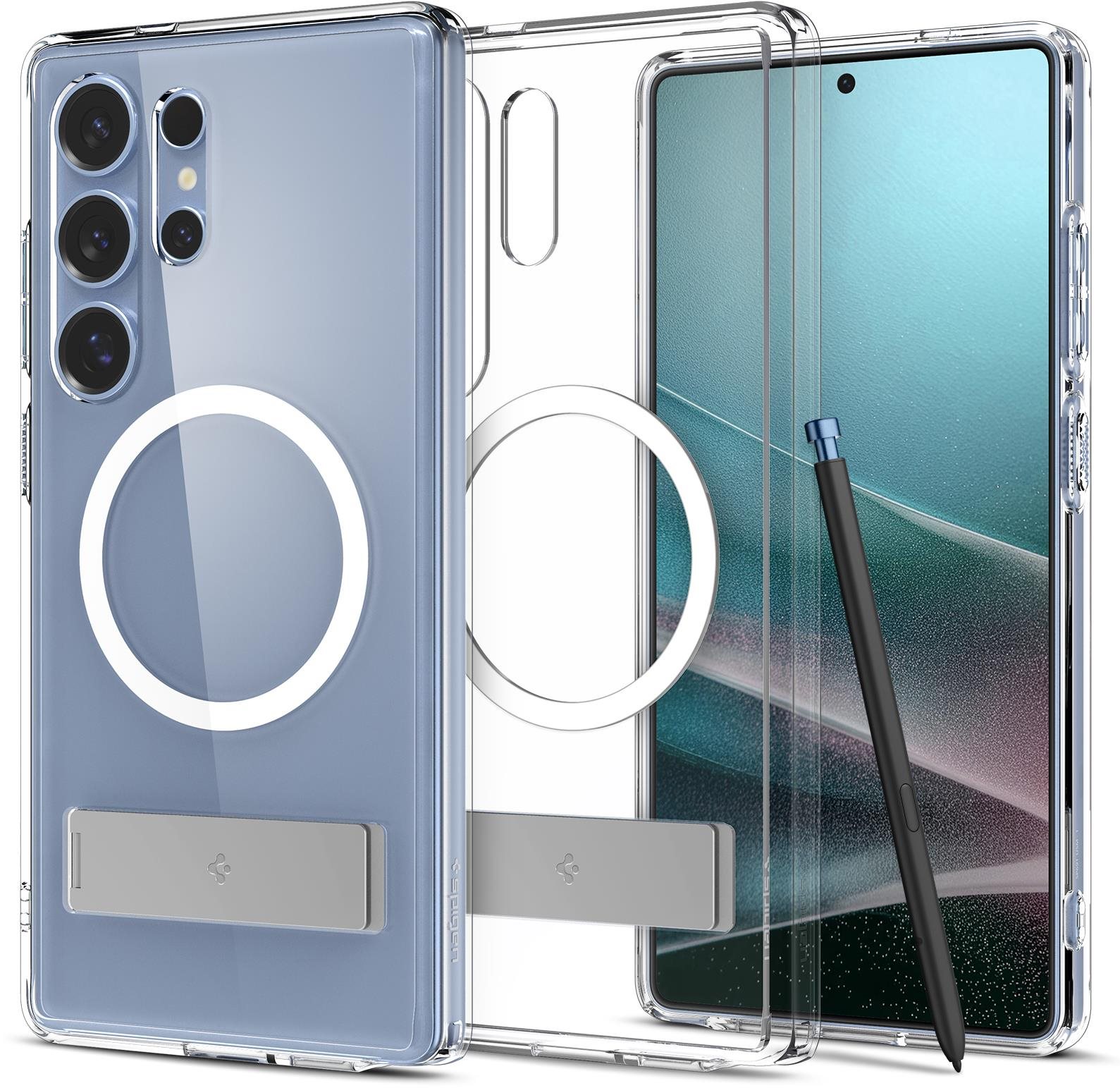 Spigen Ultra Hybrid S MagSafe Clear White Samsung Galaxy S 2025 Ultra