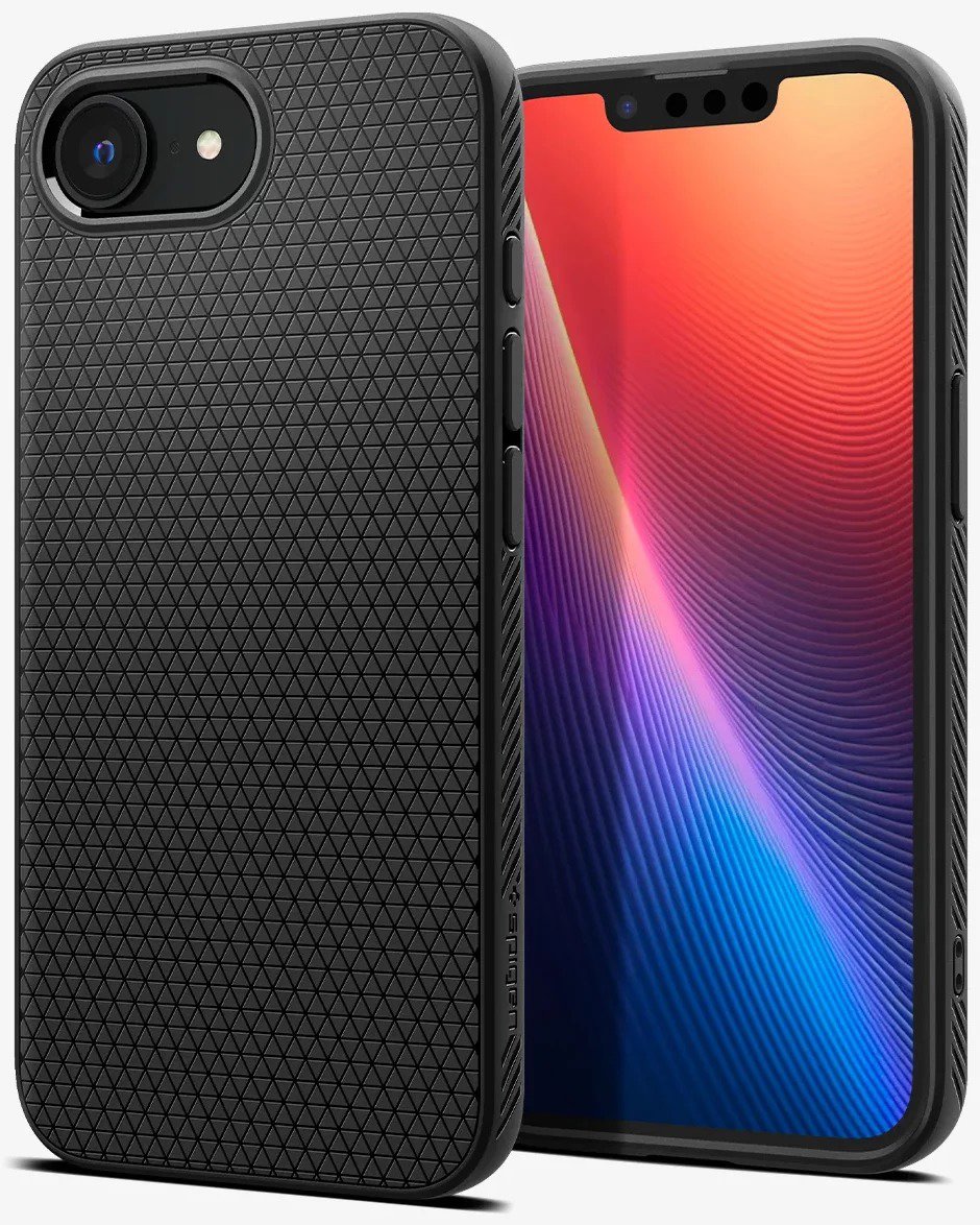 Spigen Liquid Air Marble Gray iPhone 16e