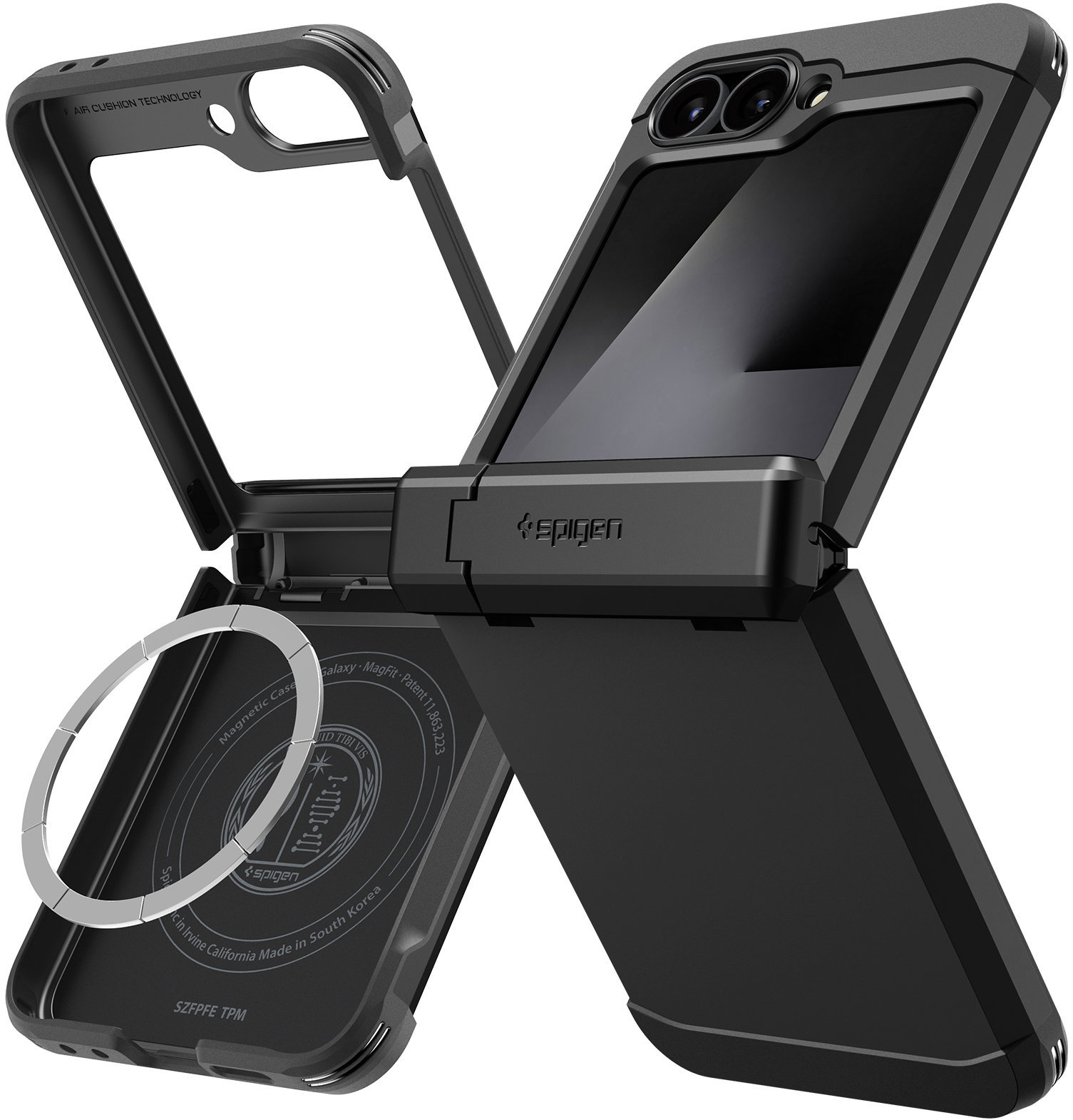 Spigen Tough Armor Pro MagSafe Black Samsung Galaxy Z Flip 7 FE/Flip 6