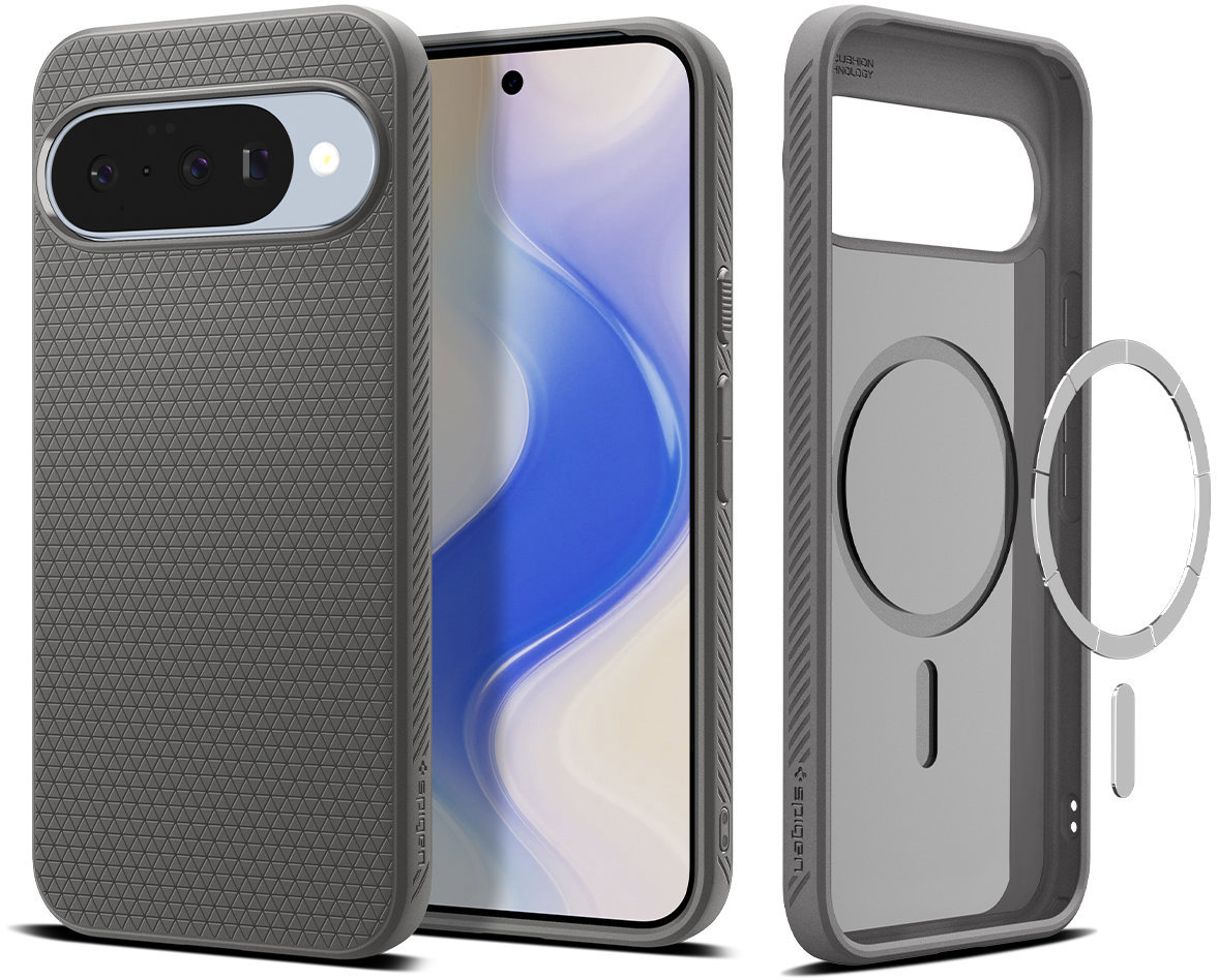 Spigen Liquid Air MagSafe Marble Gray Pixel 2025 Pro/Pixel 2025