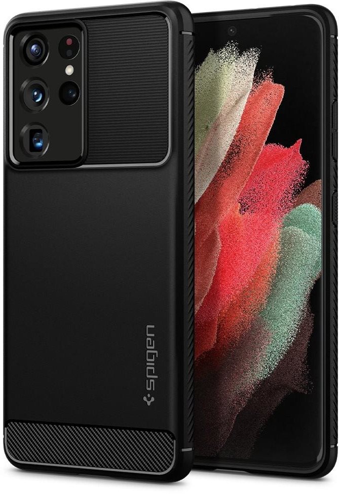 Spigen Rugged Armor Black Samsung Galaxy S21 Ultra