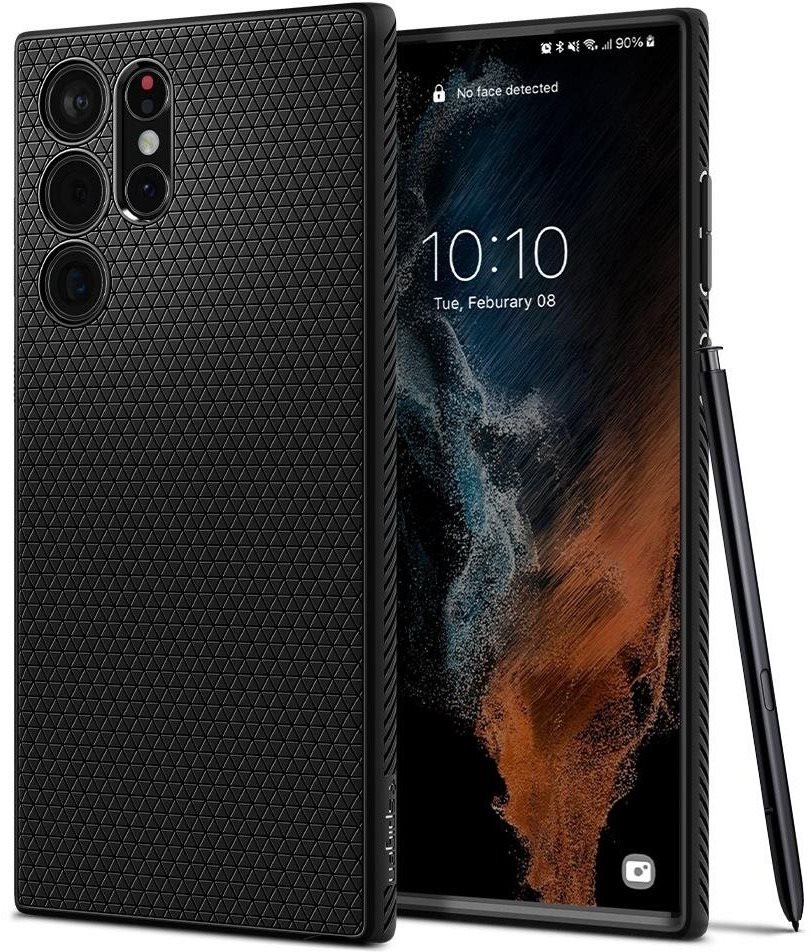 Spigen Liquid Air Matte Black Samsung Galaxy S22 Ultra 5G