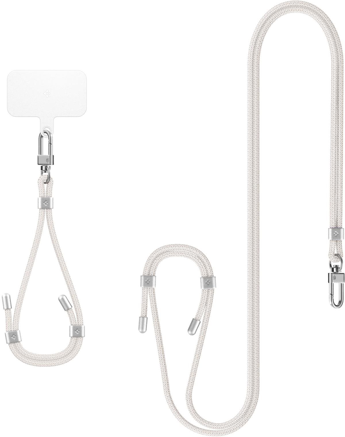 Spigen Universal Set 2 (Cross Body Strap 1P + Wrist Strap 1P + ConTag2 1P) Pearl White