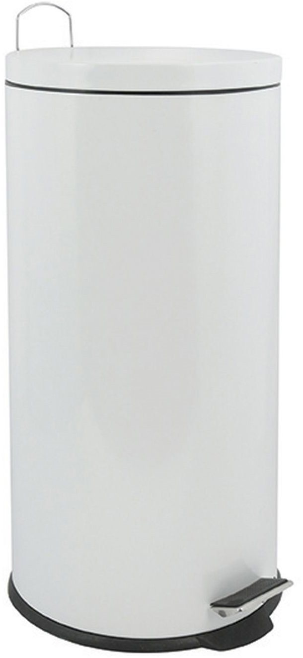 MSV pedálový odpadkový kôš Unis, biely, oceľ, 30 l