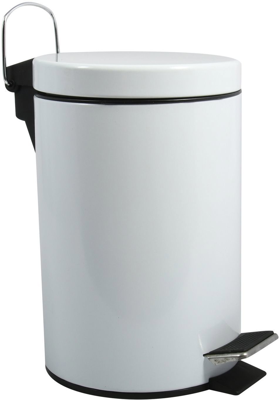 MSV pedálový odpadkový kôš Unis, biely, oceľ, 3 l