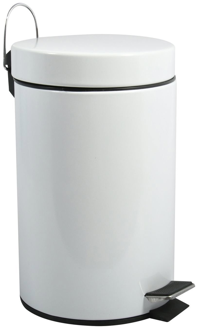 MSV pedálový odpadkový kôš Unis, biely, oceľ, 12 l