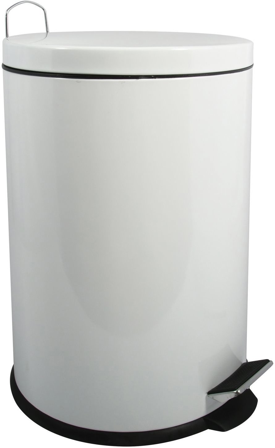 MSV pedálový odpadkový kôš Unis, biely, oceľ, 20 l