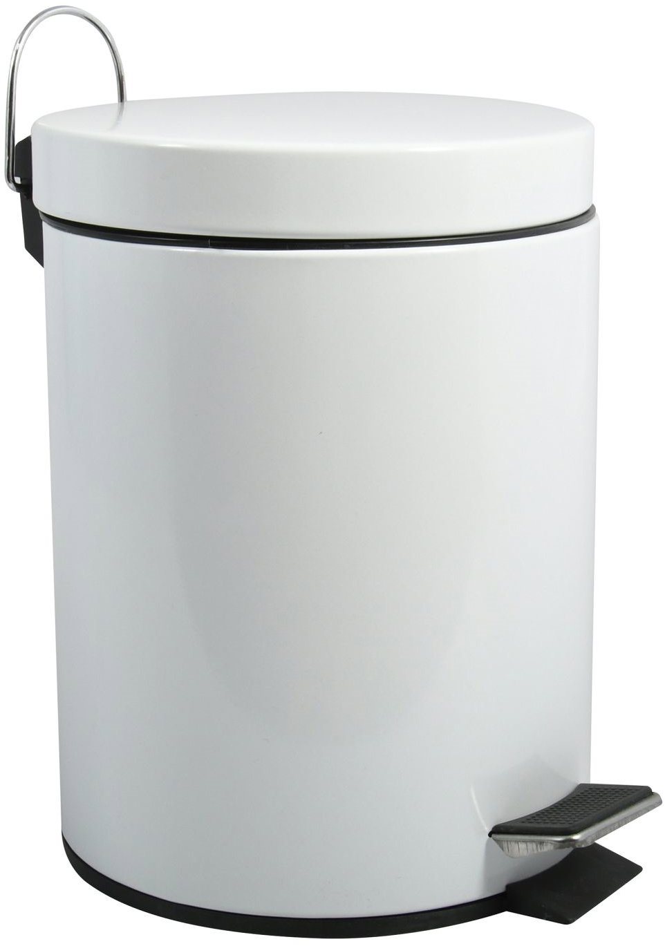 MSV pedálový odpadkový kôš Unis, biely, oceľ, 5 l