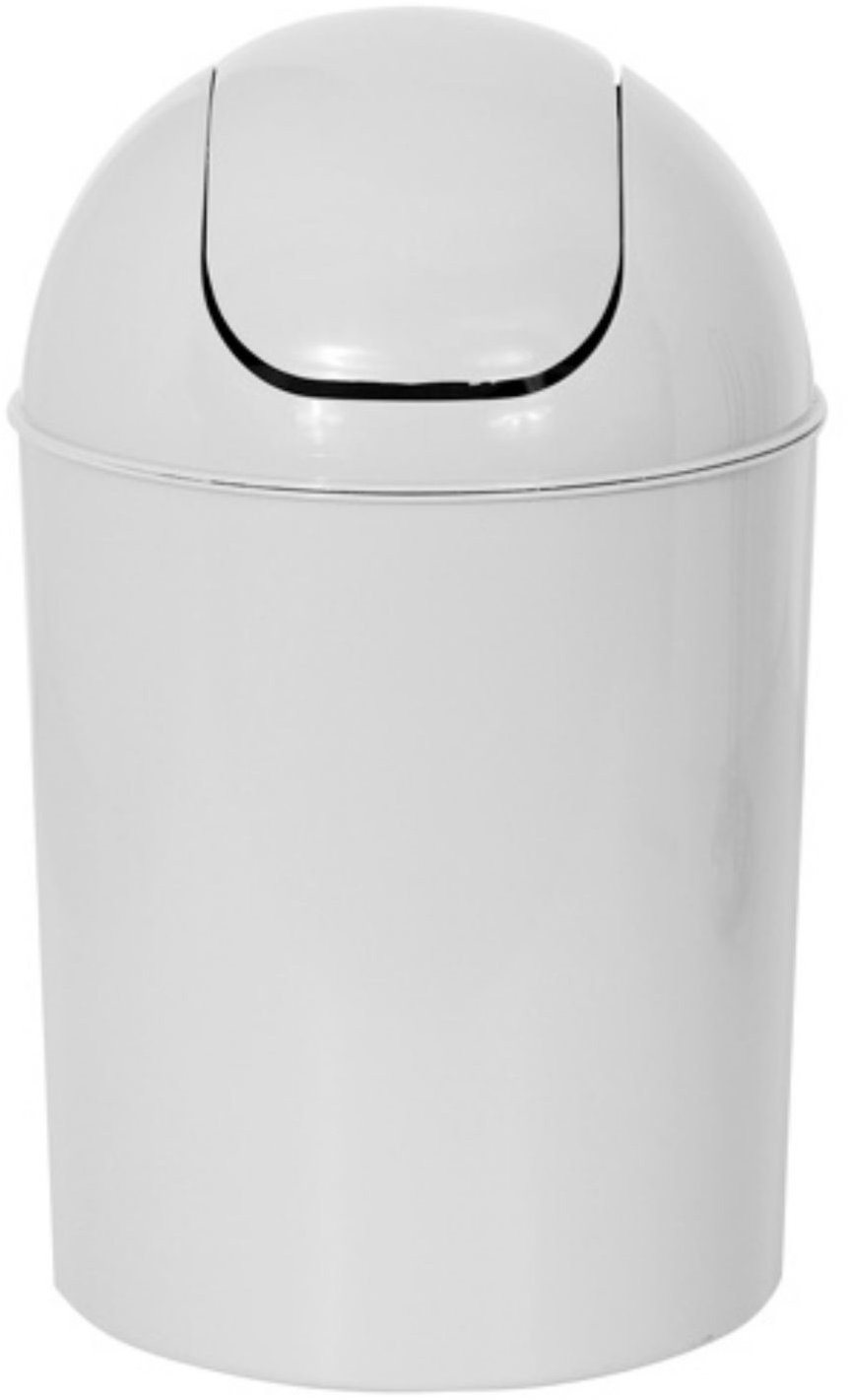 MSV výklopný odpadkový kôš biely, plast, 5 l