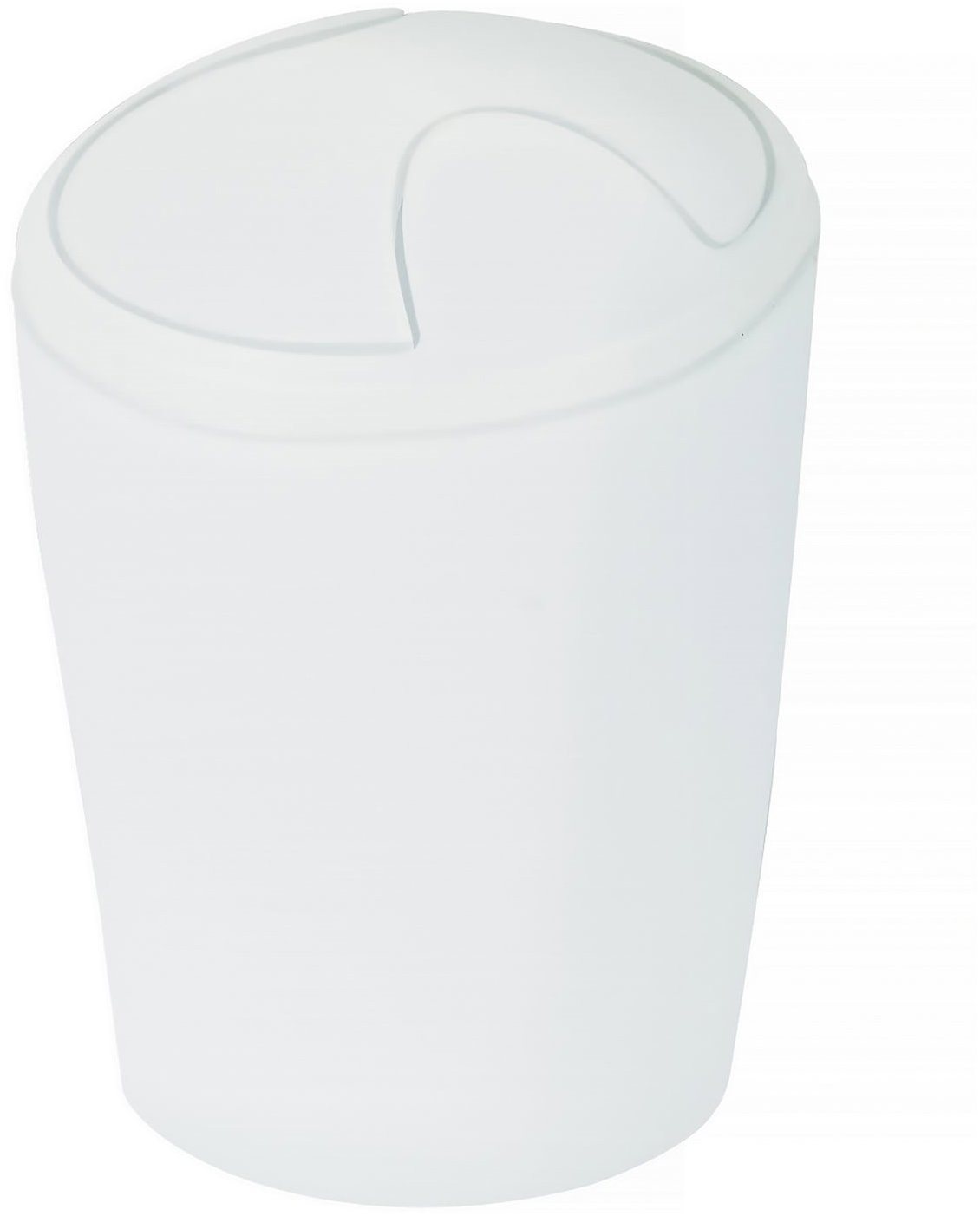 Spirella výklopný odpadkový kôš Move, biely, plast, 5 l