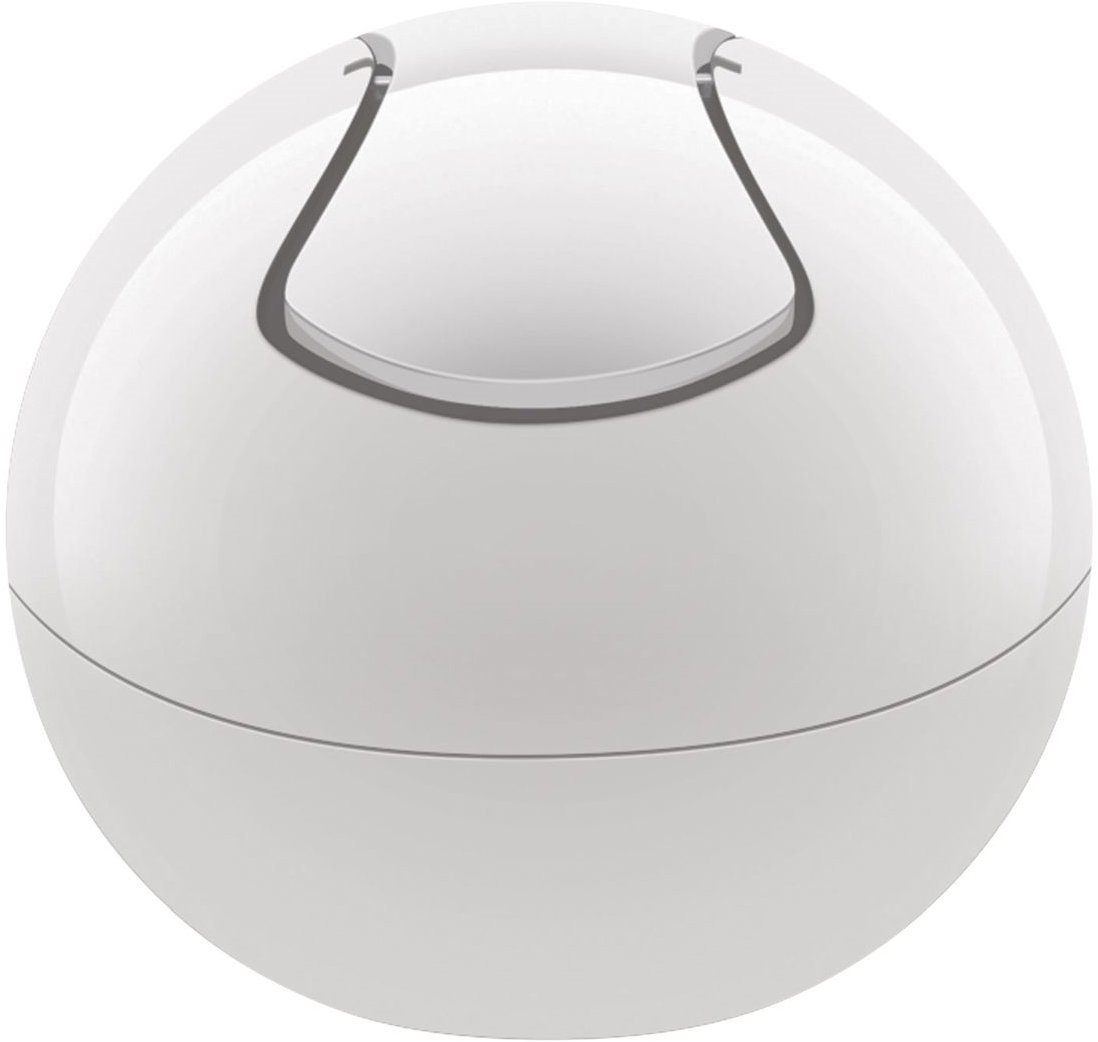 Spirella mini výklopný odpadkový kôš Bowl, komplet biely, plast, 1 l