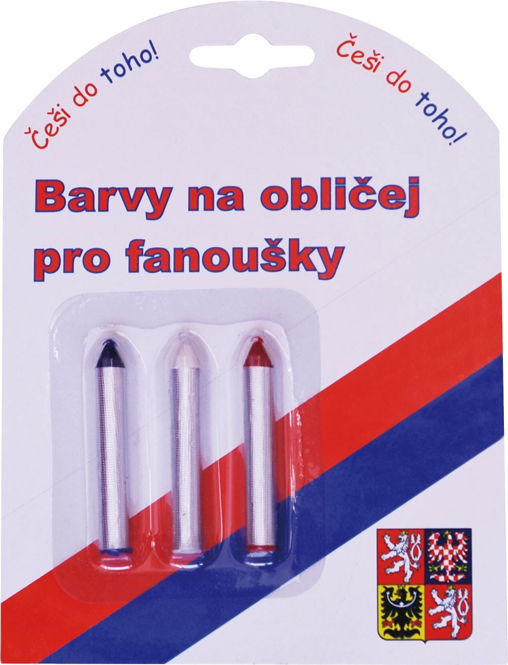 SPORTTEAM Farby na tvár ČR2, ceruzky 2× 3 ks