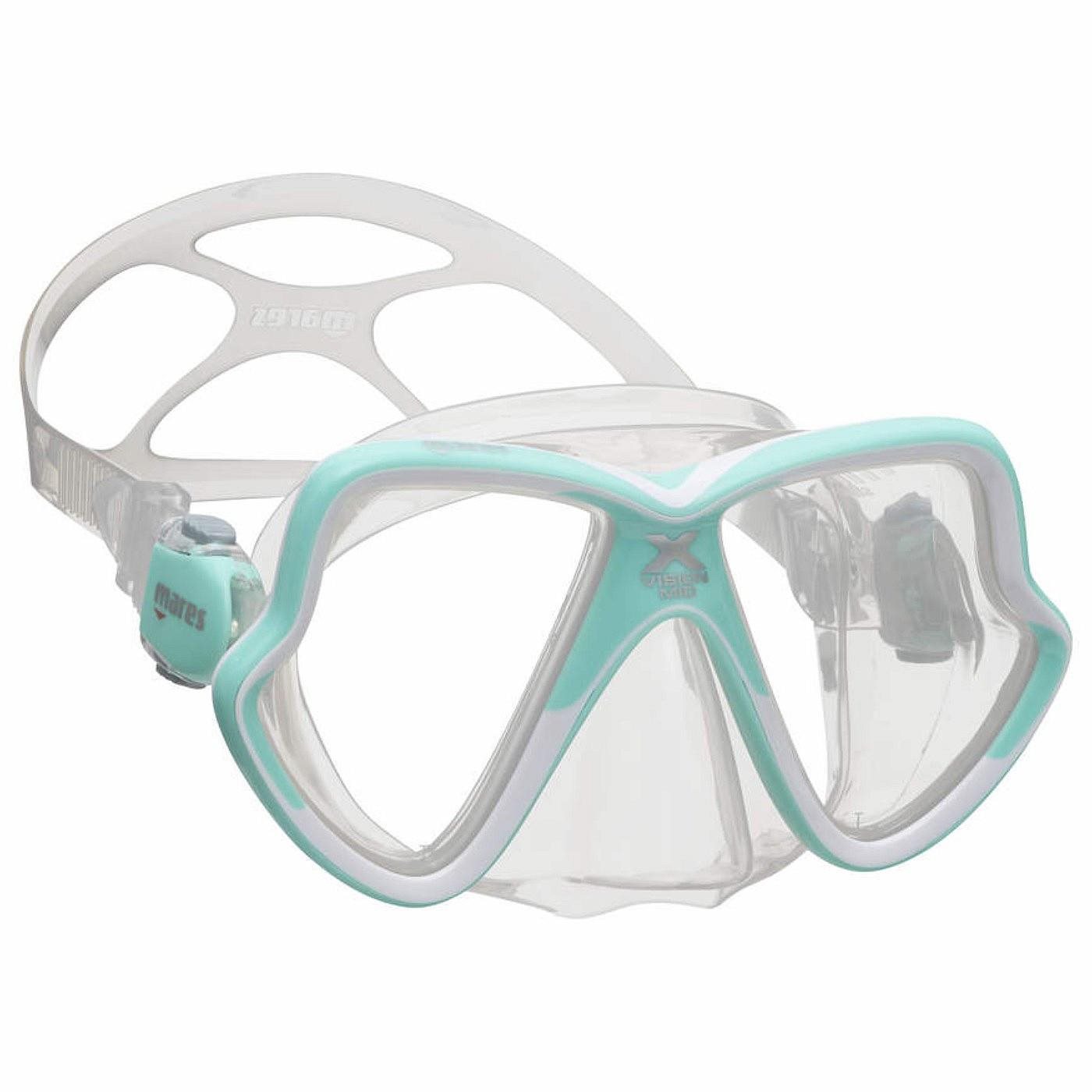 Mares X-Vision Mid 2.0, transparentná/aqua