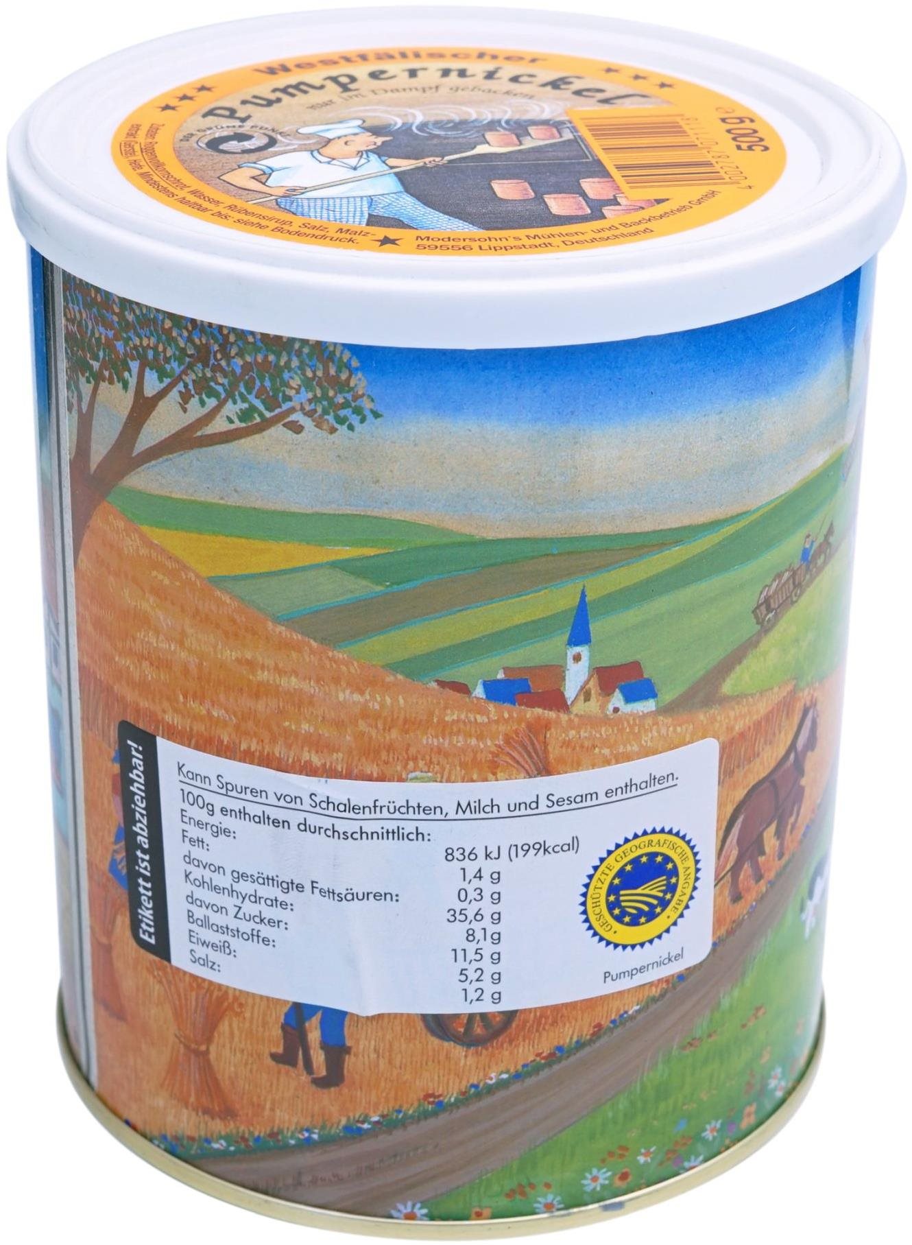 Trek'n eat Trvanlivý chlieb pumpernickel v plechovke 500 g