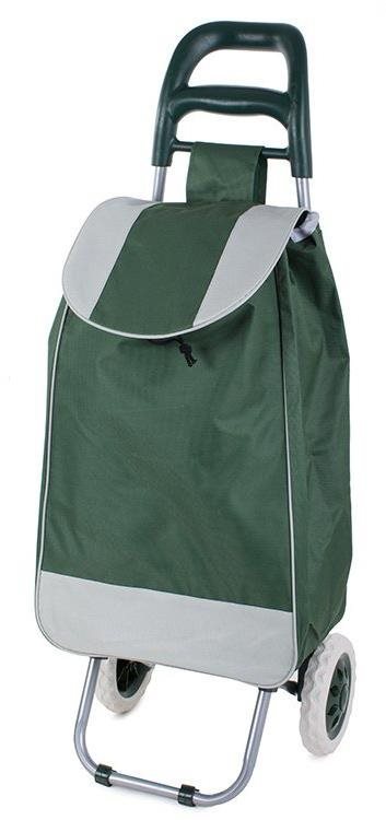 Verk 01745 Nákupná taška na kolieskach 30 l zelená