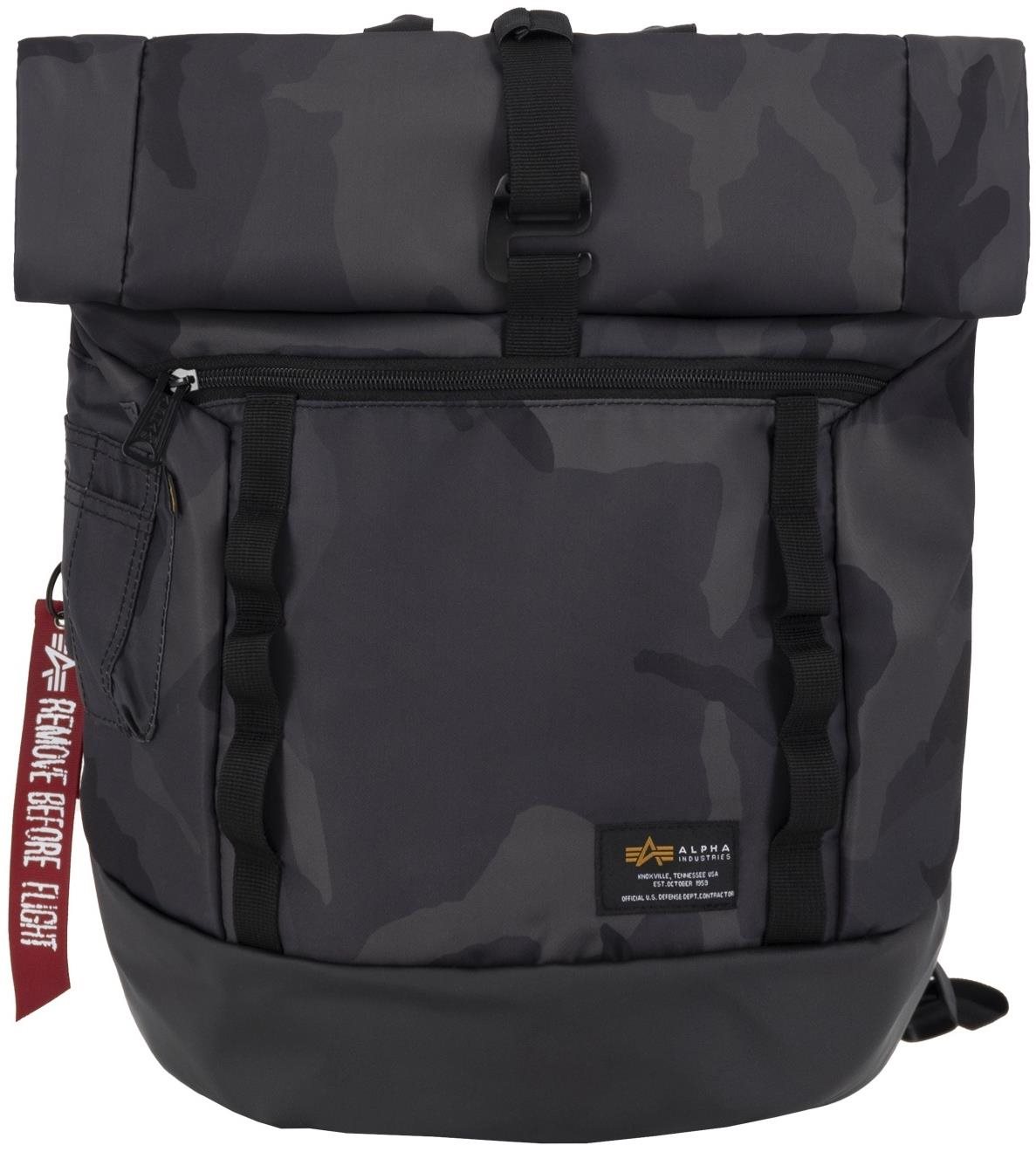 Alpha Industries Batoh Crew RT roll up blackcamo