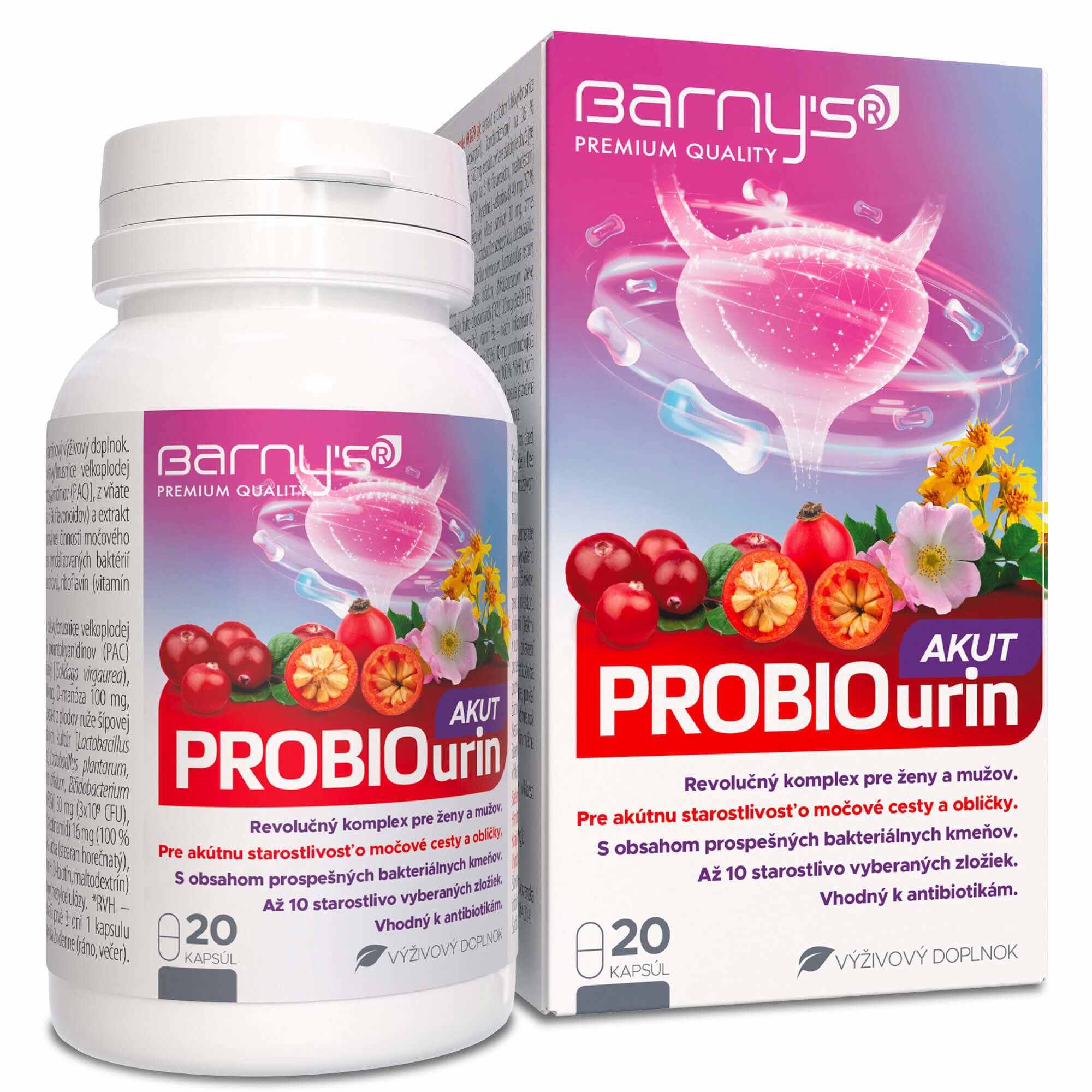 Barny's ProbioUrin Akut 20 kapsúl
