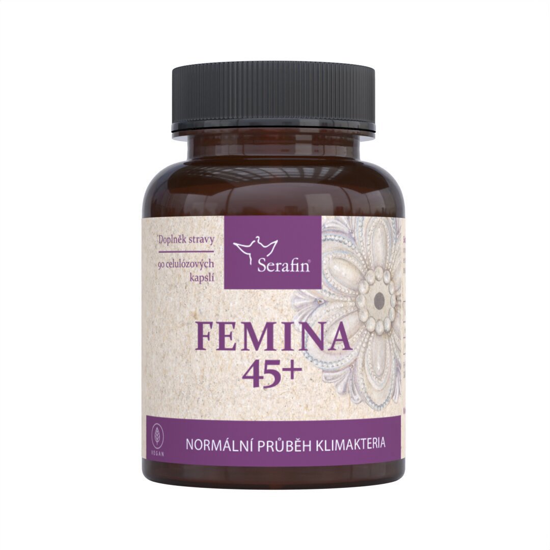 Serafin Femina happy 45+ prírodné bylinné kapsuly, 90 toboliek