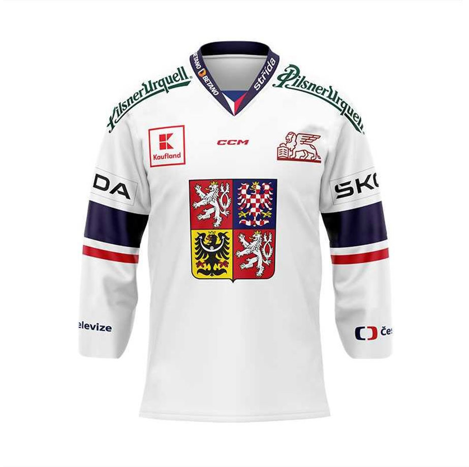 CCM Reprezentačný dres ČR, biely veľ. L