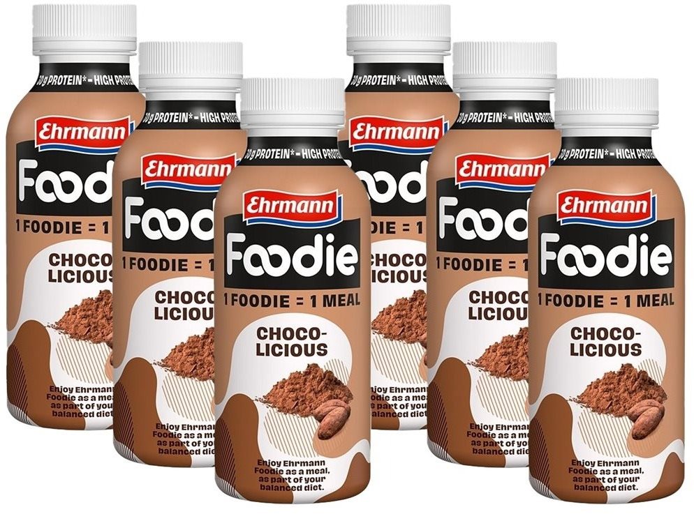 Ehrmann Foodie 6× 400 ml, čokoláda