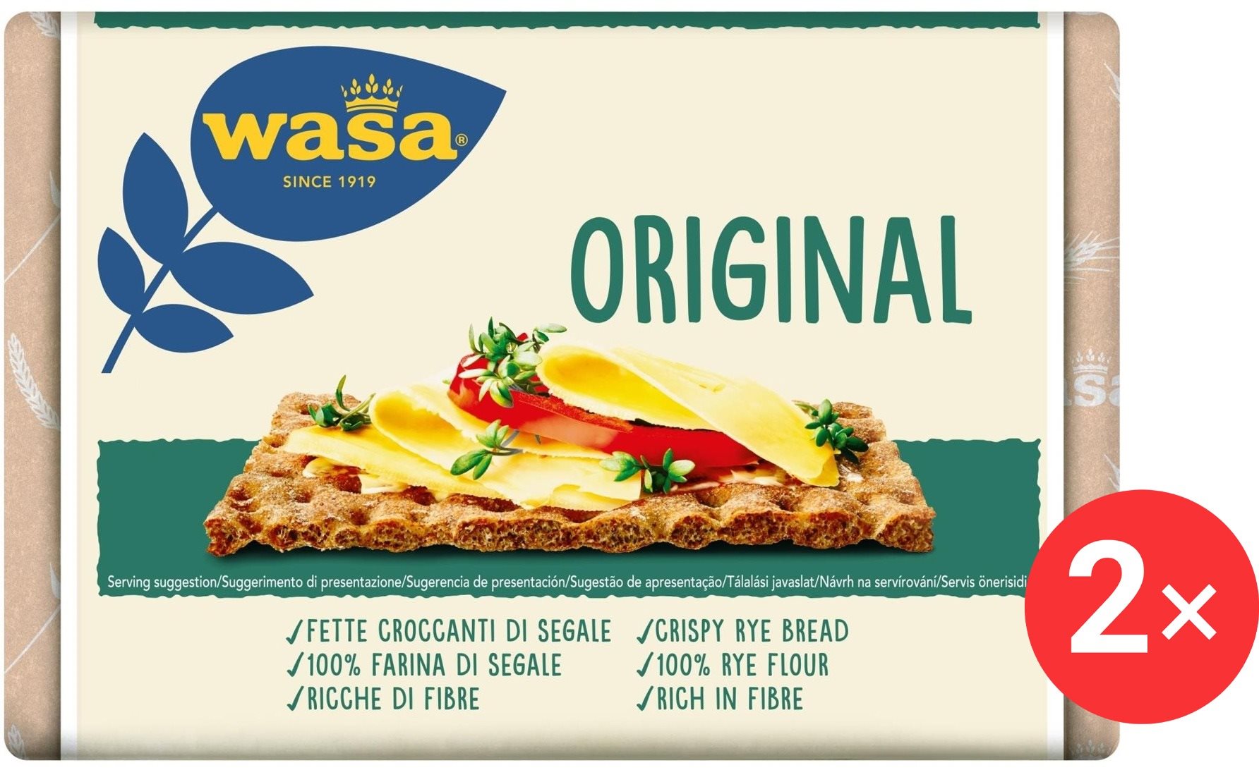 Wasa Original 2× 275 g B12
