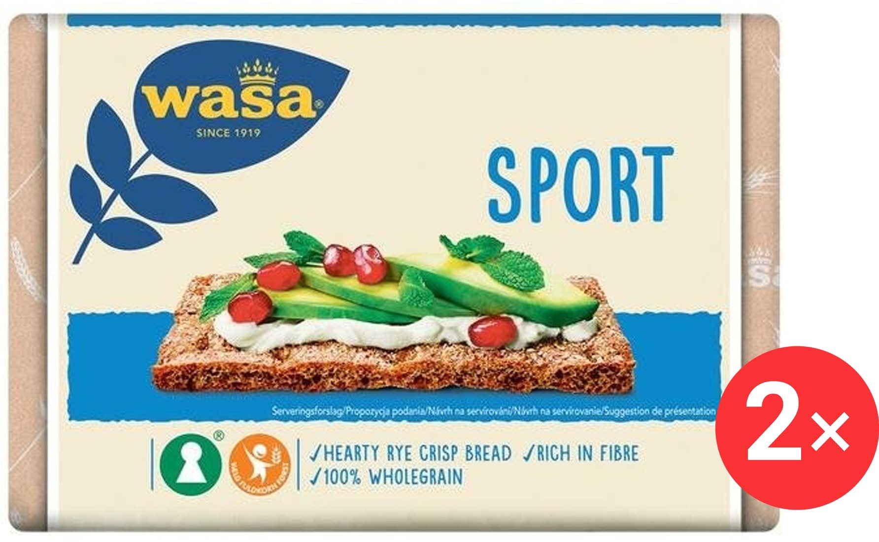 Wasa Sport 2× 275 g B12
