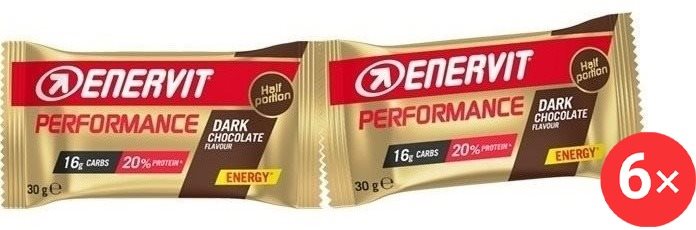 Enervit Performance Bar 6 x (30 + 30 g) tmavá čokoláda