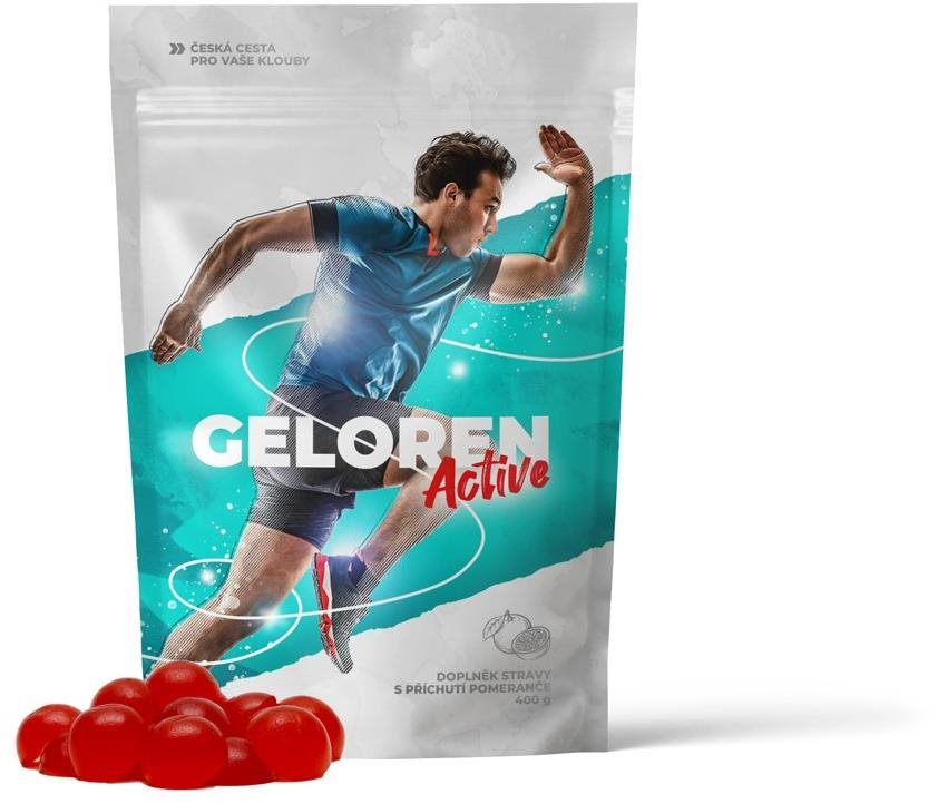 Geloren Active 400 g (90 tabliet), pomaranč