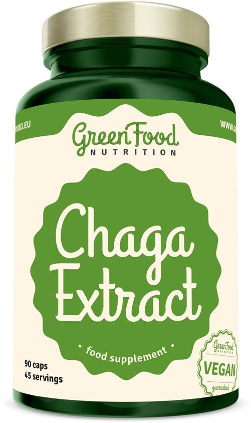 GreenFood Nutrition Chaga extract 90 kapsúl