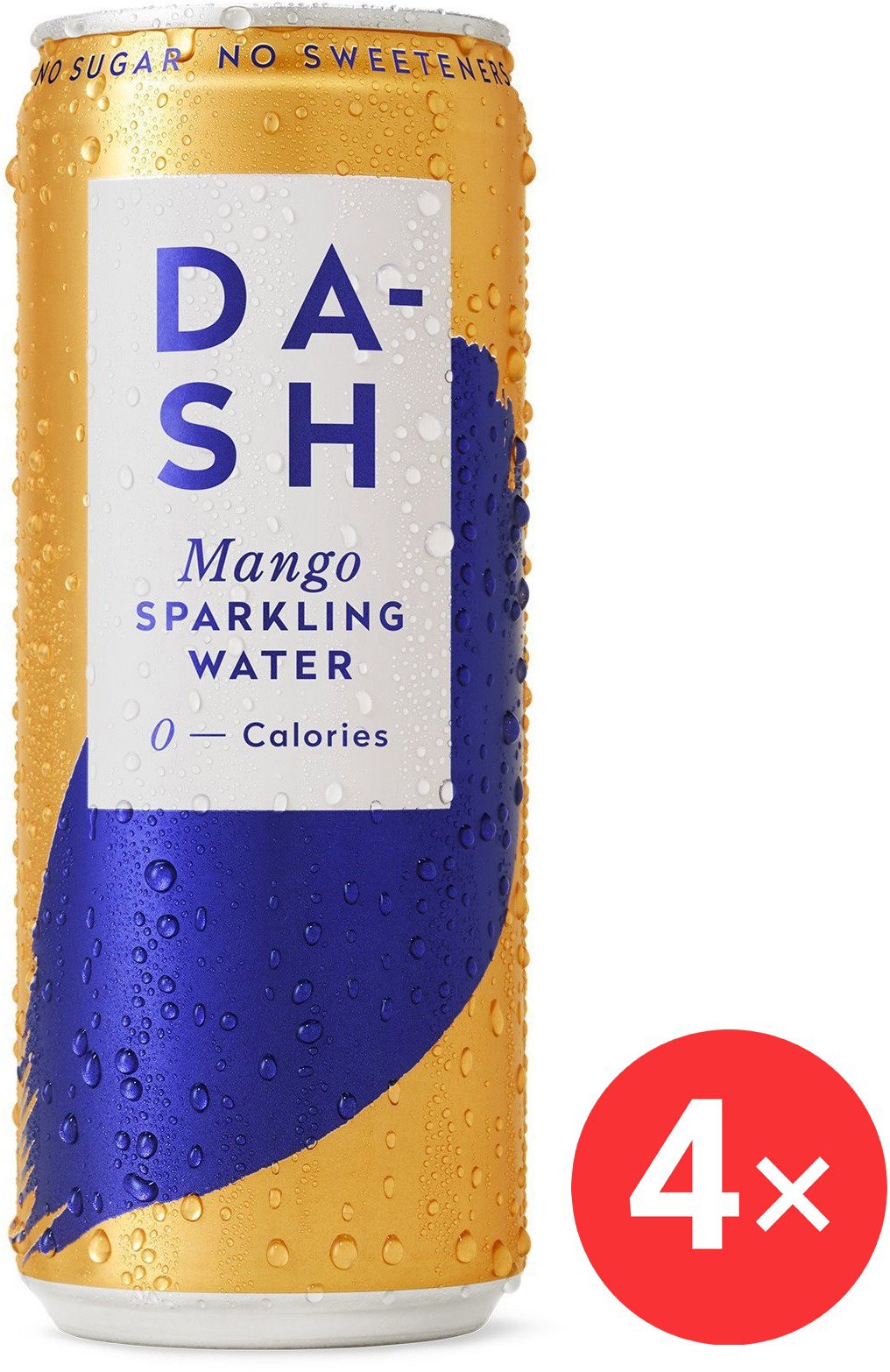 DASH Perlivá voda mango 4 x 330 ml