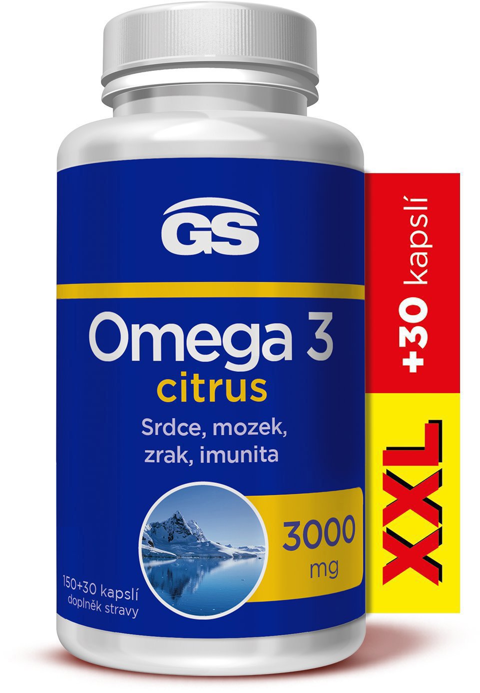 GS Omega 3 citrus, 150 + 30 kapsúl