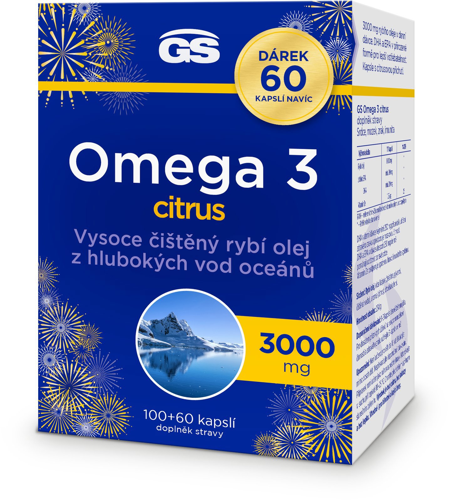 GS Omega 3 citrus, 100 + 60 kapsúl