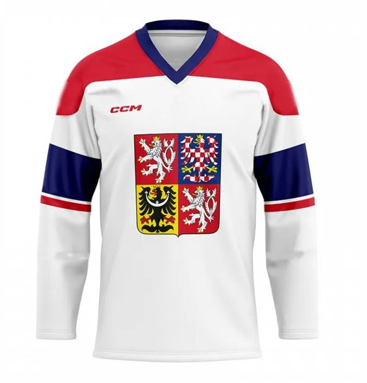 CCM Reprezentačný dres biely bez reklám, Senior, L