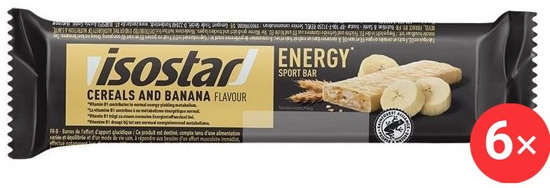 Isostar Energy sport bar 6× 40 g, banán