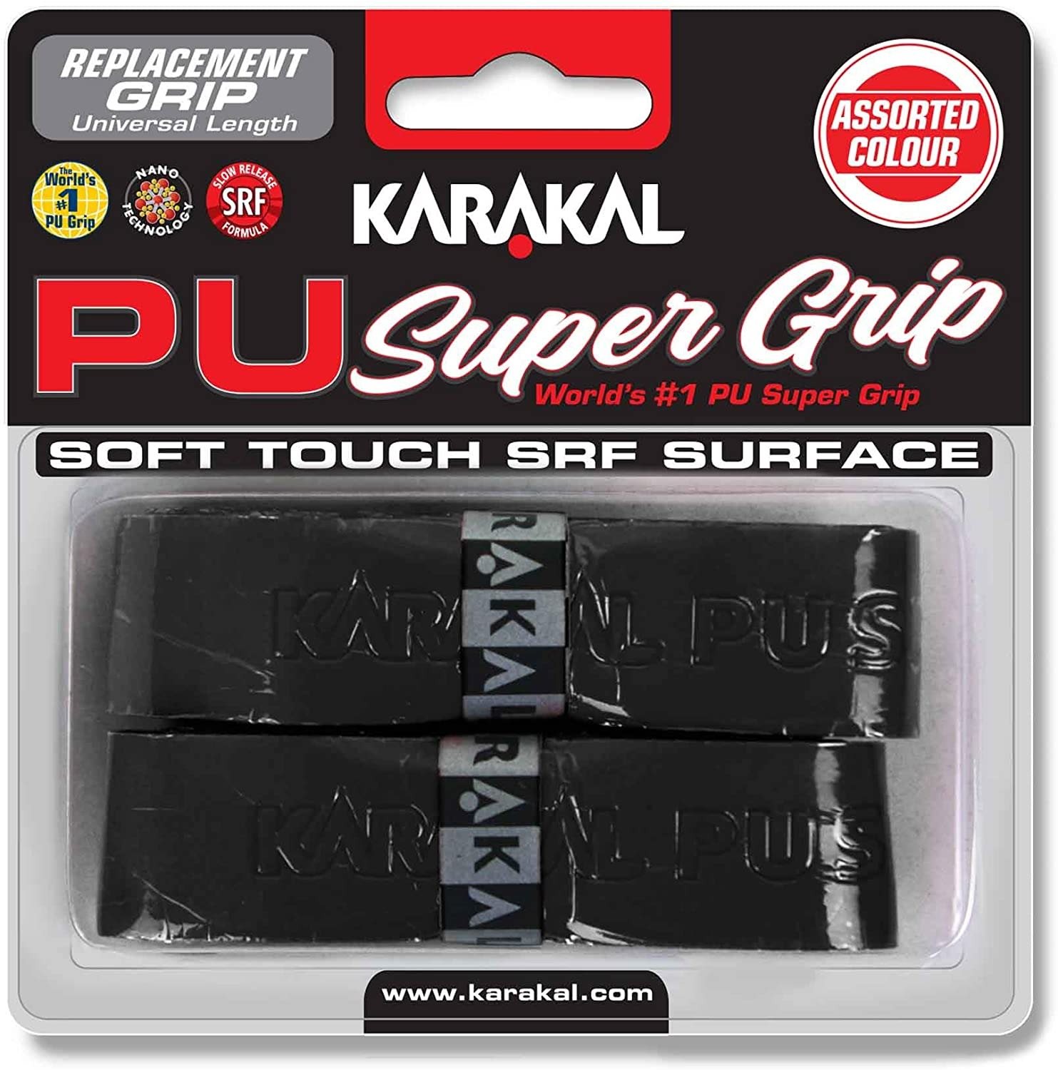 Karakal PU Super Grip Black, 2 ks