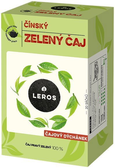 Leros čajový dýchánek, čínský zelený čaj 20× 2 g