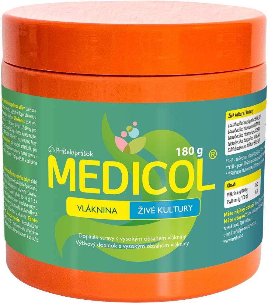 MEDICOL Vláknina + živé kultúry 180 g