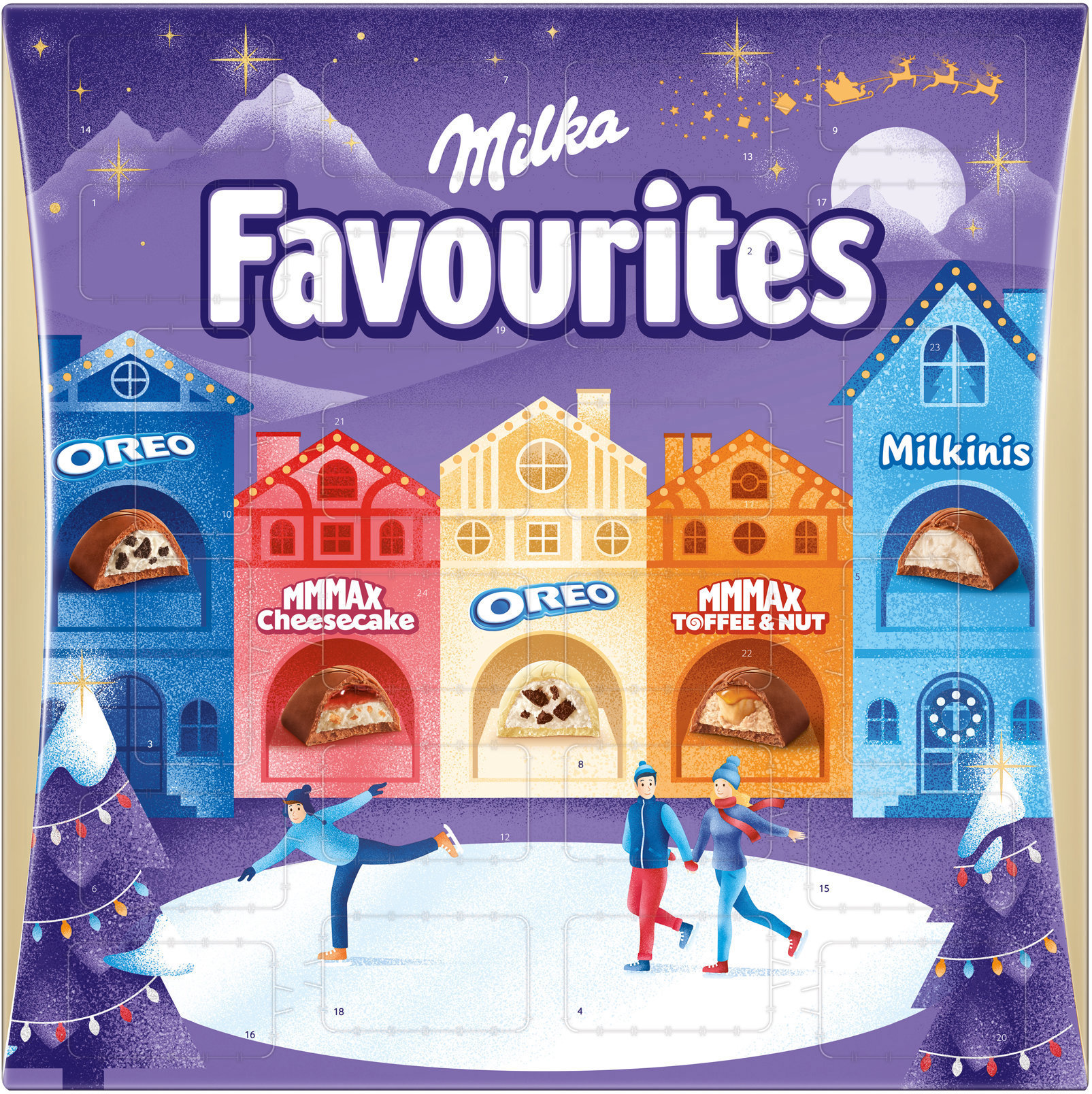 Milka Favourites adventný kalendár 206 g